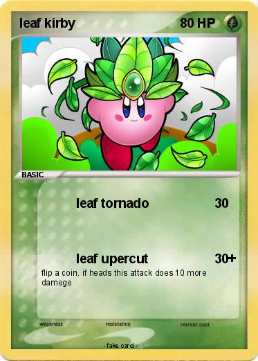 Pokemon leaf kirby
