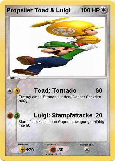 Pokemon Propeller Toad & Luigi