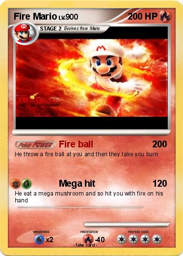 Pokemon Fire Mario