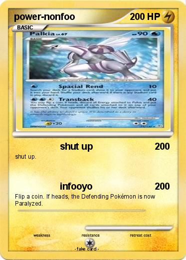 Pokemon power-nonfoo