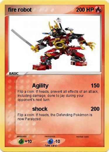 Pokemon fire robot