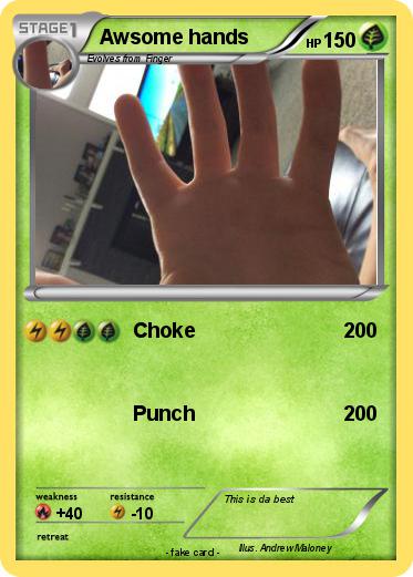 Pokemon Awsome hands