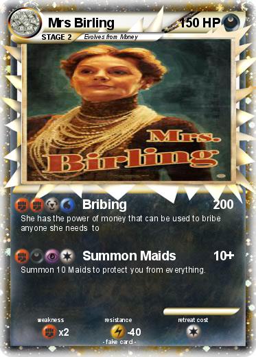 Pokemon Mrs Birling