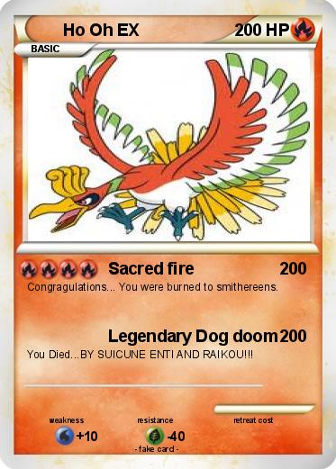 Pokemon Ho Oh EX