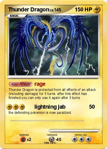 Pokemon Thunder Dragon