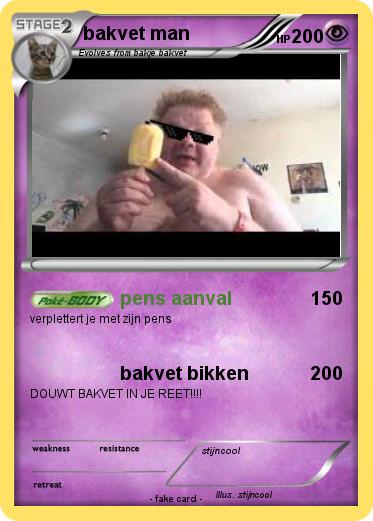 Pokemon bakvet man