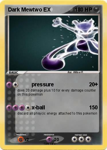 Pokemon Dark Mewtwo EX