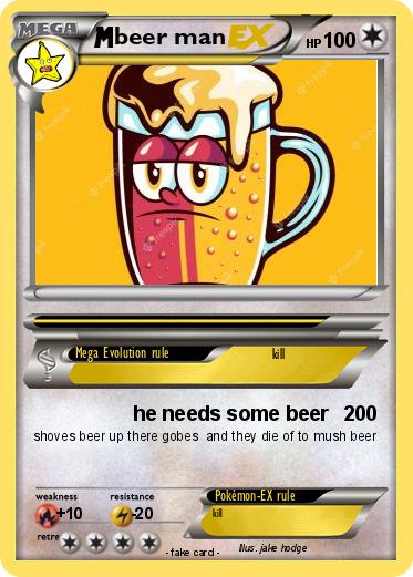 Pokemon beer man