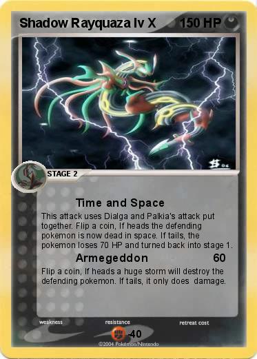 Pokemon Shadow Rayquaza lv X