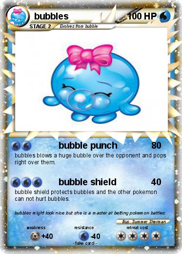 Pokemon bubbles