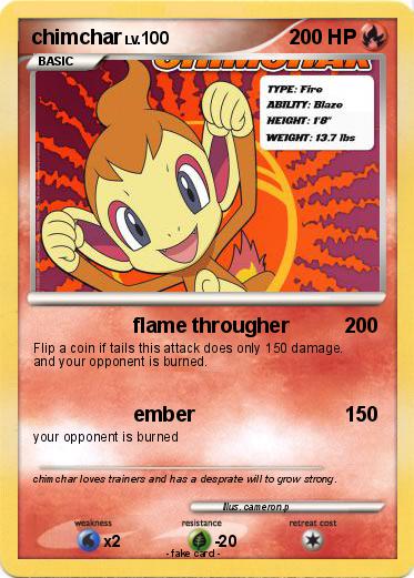 Pokemon chimchar