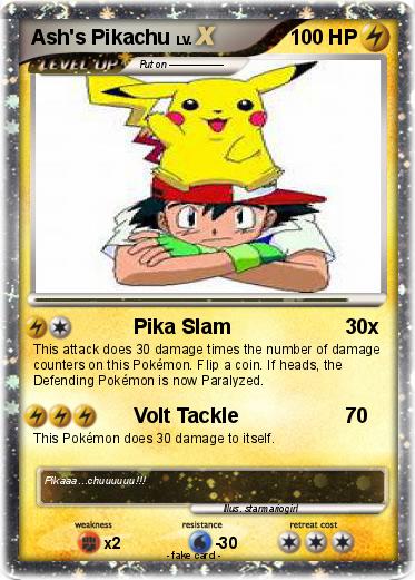 Pokemon Ash's Pikachu