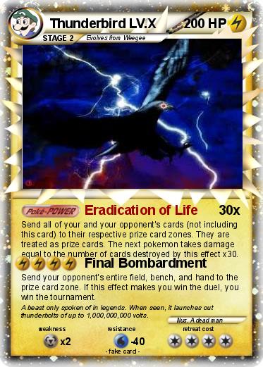 Pokemon Thunderbird LV.X