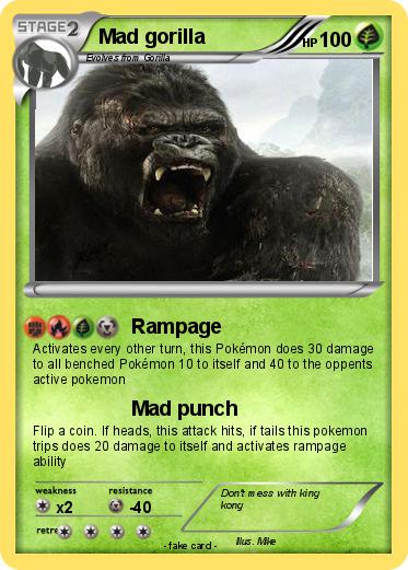 Pokemon Mad gorilla