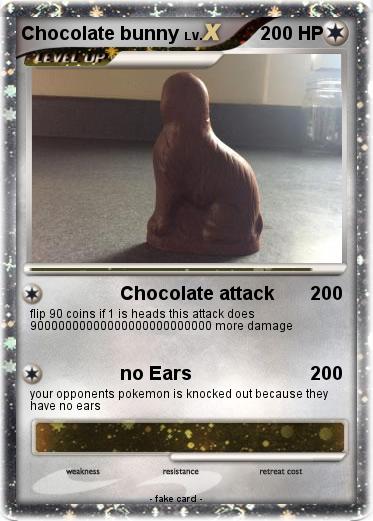 Pokemon Chocolate bunny