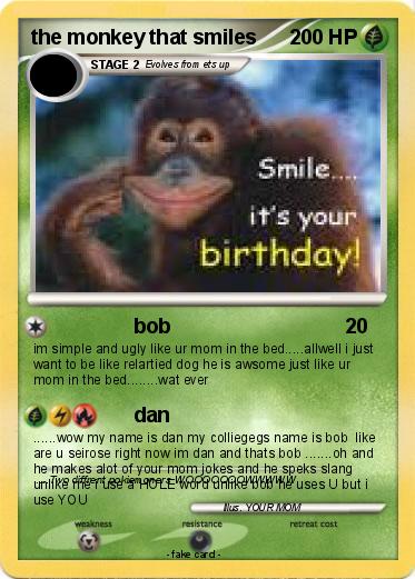 Pokemon the monkey that smiles