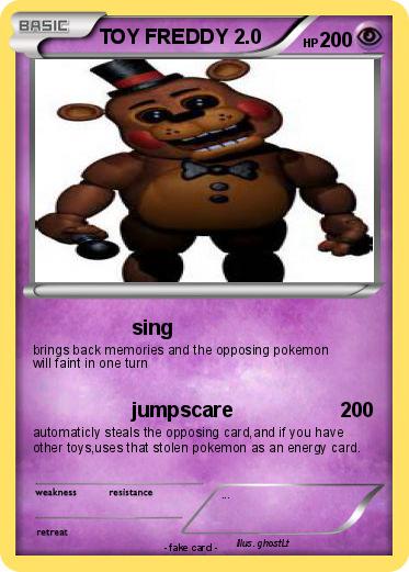 Pokemon TOY FREDDY 2.0