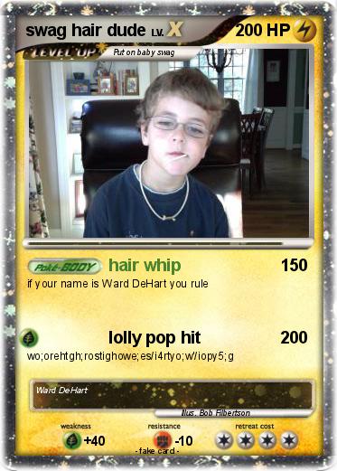 Pokemon swag hair dude