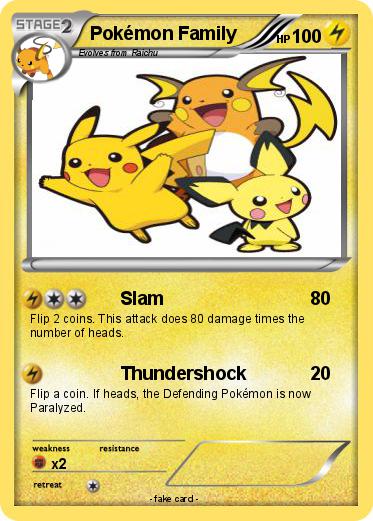 Pokemon Pokémon Family