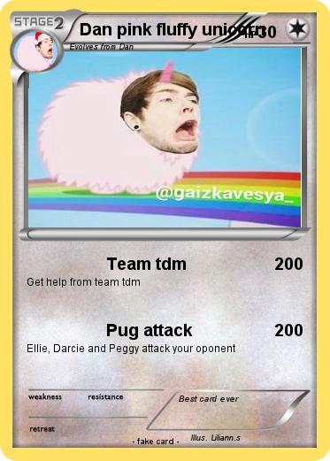 Pokemon Dan pink fluffy unicorn