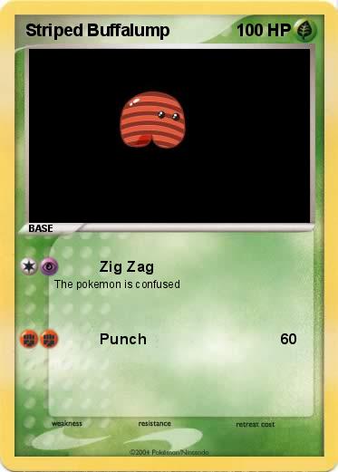 Pokemon Striped Buffalump