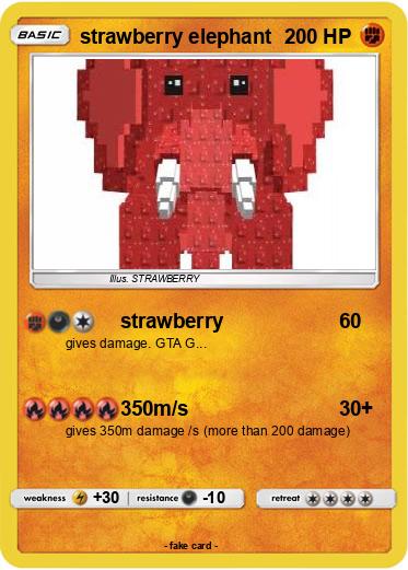 Pokemon strawberry elephant