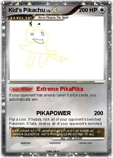Pokemon Kid's Pikachu