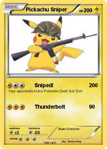 Pokemon Pickachu Sniper