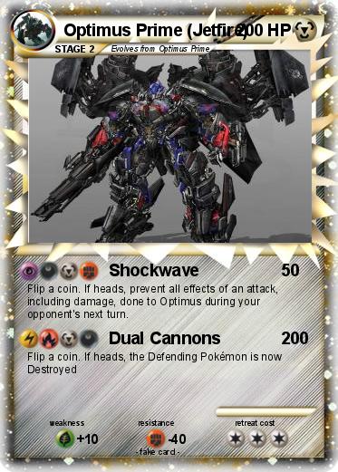 Pokemon Optimus Prime (Jetfire)