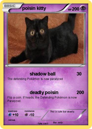 Pokemon poisin kitty