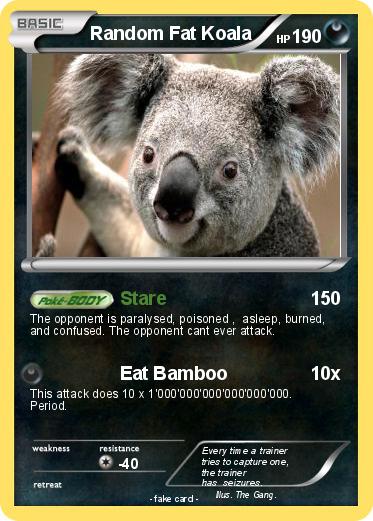Pokemon Random Fat Koala