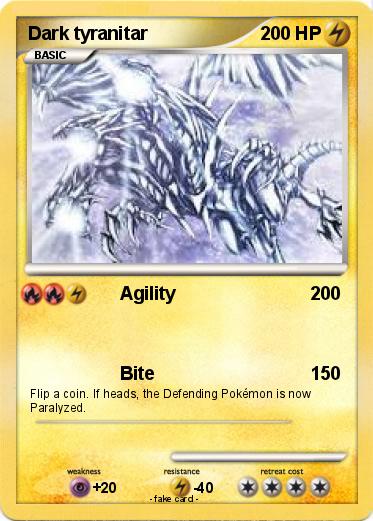 Pokemon Dark tyranitar