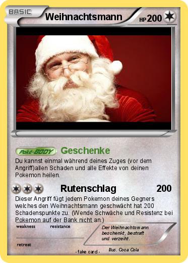 Pokemon Weihnachtsmann