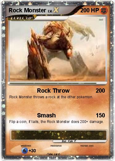 Pokemon Rock Monster