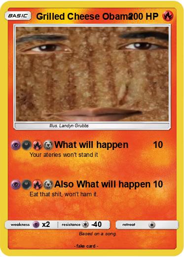 Pokemon Grilled Cheese Obama