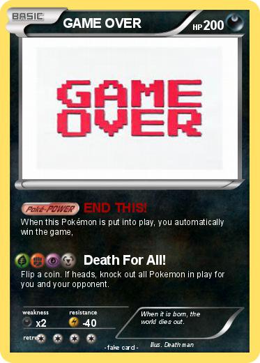 Pokemon GAME OVER