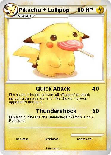 Pokemon Pikachu + Lollipop