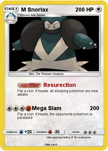 Pokemon M Snorlax