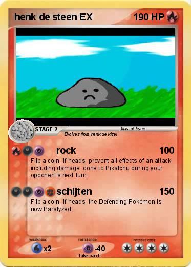 Pokemon henk de steen EX