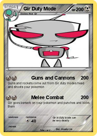 Pokemon Gir Duty Mode