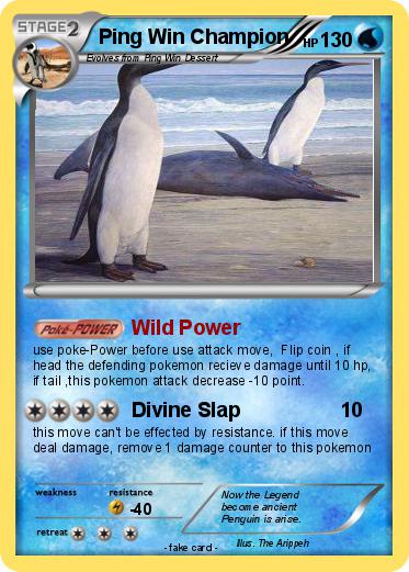 Pokemon Ping Win Champion