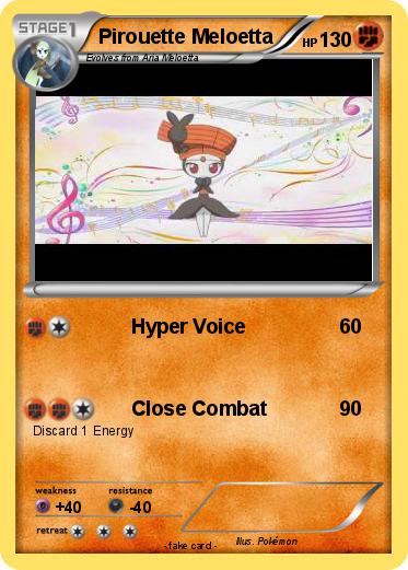 Pokemon Pirouette Meloetta