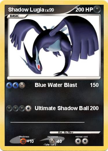 Pokemon Shadow Lugia