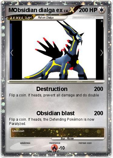 Pokemon MObsidian dialga ex
