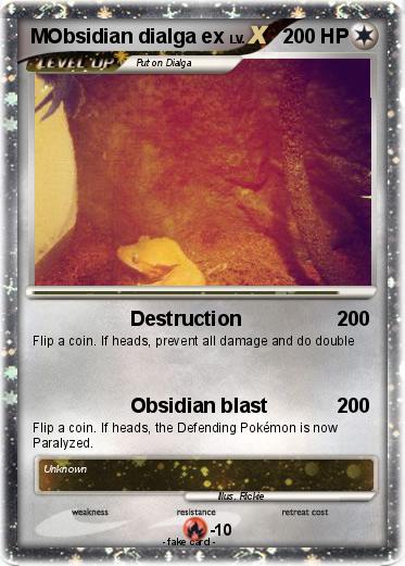 Pokemon MObsidian dialga ex