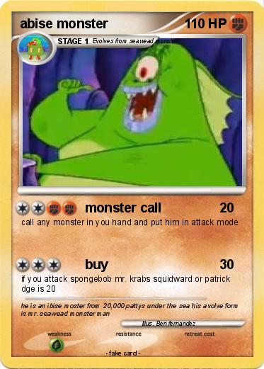 Pokemon abise monster