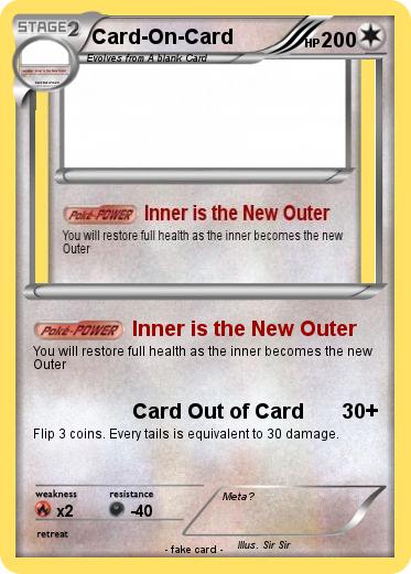 Pokemon Card-On-Card