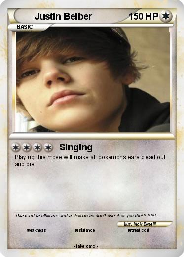 Pokemon Justin Beiber