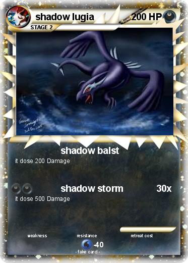 Pokemon shadow lugia