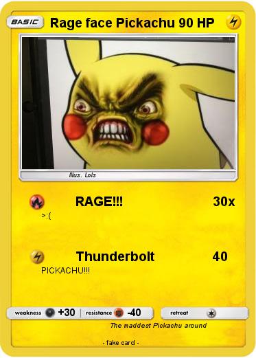 Pokemon Rage face Pickachu